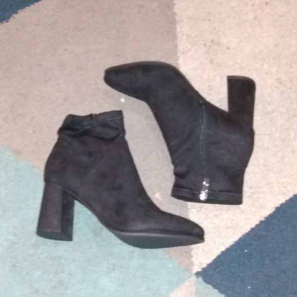 Black Heeled Ankle Boots - Picture 2 of 6